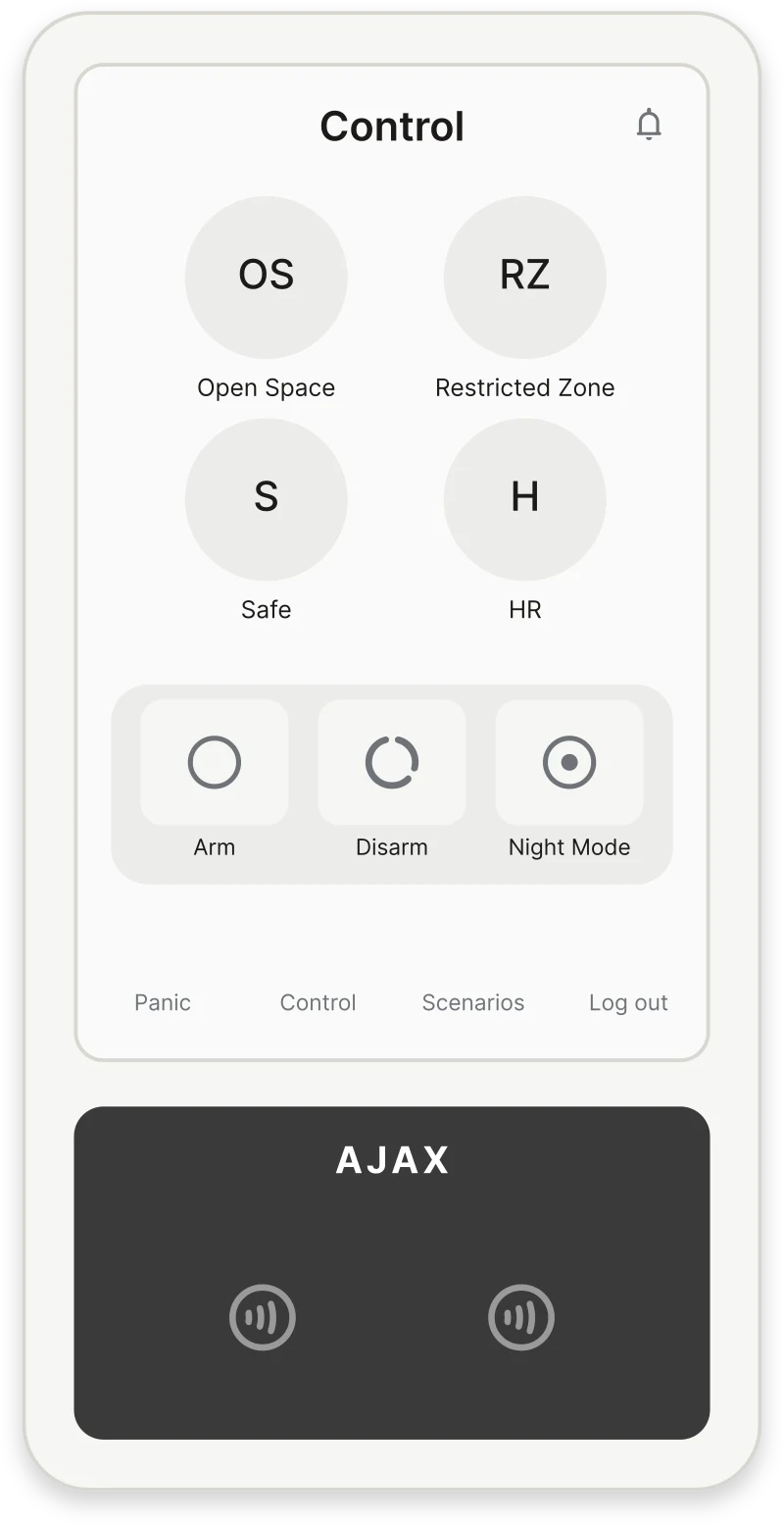 Ajax KeyPad TouchScreen