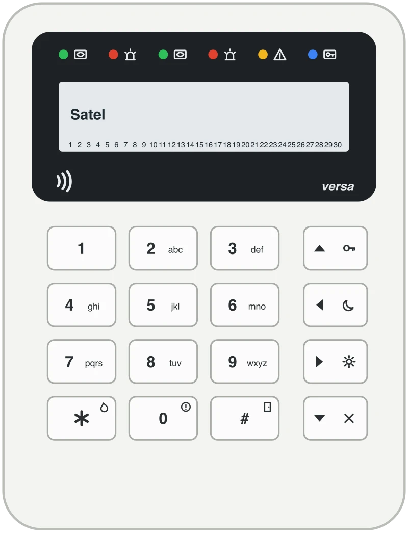 Satel VERSA-LCDR-WH